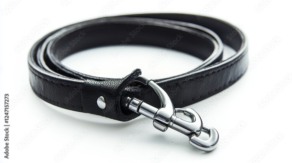 Close-up of a dog leash on a white background, great for promoting pet accessories. 475 Close-up of a dog leash on a white background, great for promoting pet accessories. 475