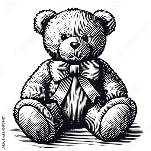 teddy bear on white background