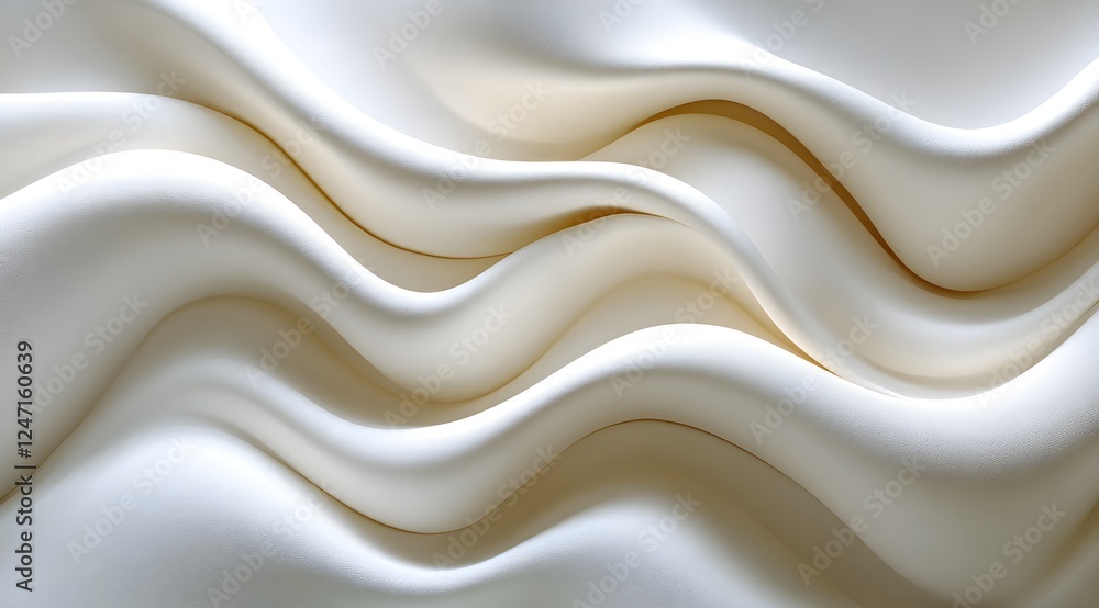 Obraz premium Smooth Undulating Wave-Like Patterns for Fashion and Interior Design – Generative AI