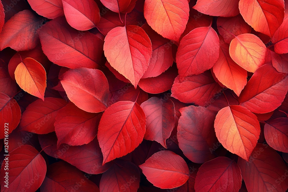 custom made wallpaper toronto digitalCrimson Canopy: A dense collection of red autumn leaves creating a vibrant and textured natural background Fall foliage at its peak