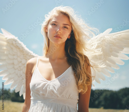 young adult woman, caucasia...