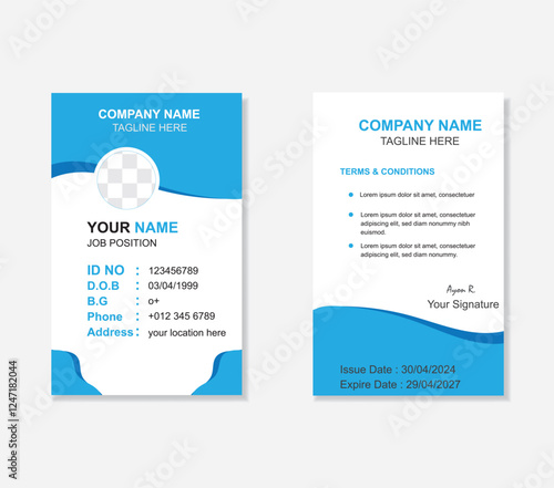 id card design, modern id card template, clean & unique id card, smart card, id card designs.