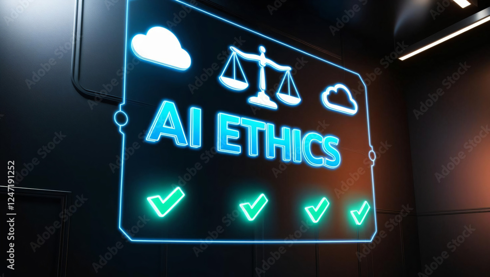 Obraz premium AI Ethics in the Digital Age