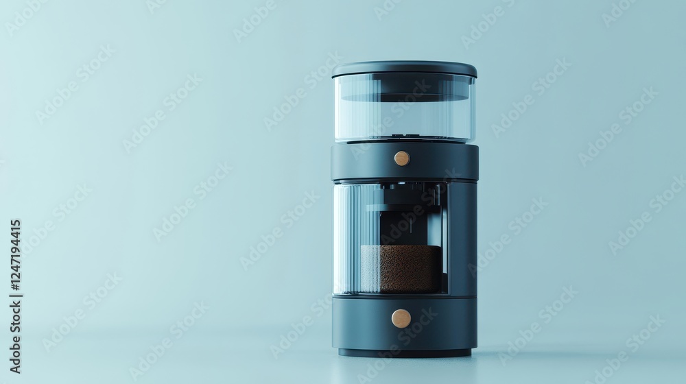 Isolated image of a coffee maker on a white surface, perfect for promoting kitchen appliances. Isolated image of a coffee maker on a white surface, perfect for promoting kitchen appliances.