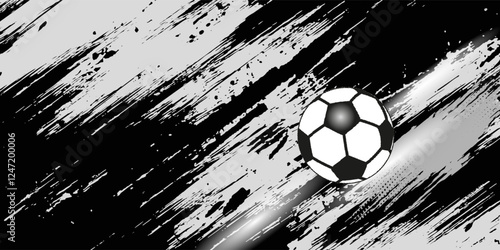 A soccer ball. 3D sketch design and illustration. 3D high quality rendering.