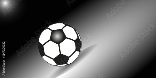 A soccer ball. 3D sketch design and illustration. 3D high quality rendering.