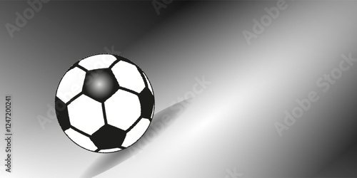 A soccer ball. 3D sketch design and illustration. 3D high quality rendering.