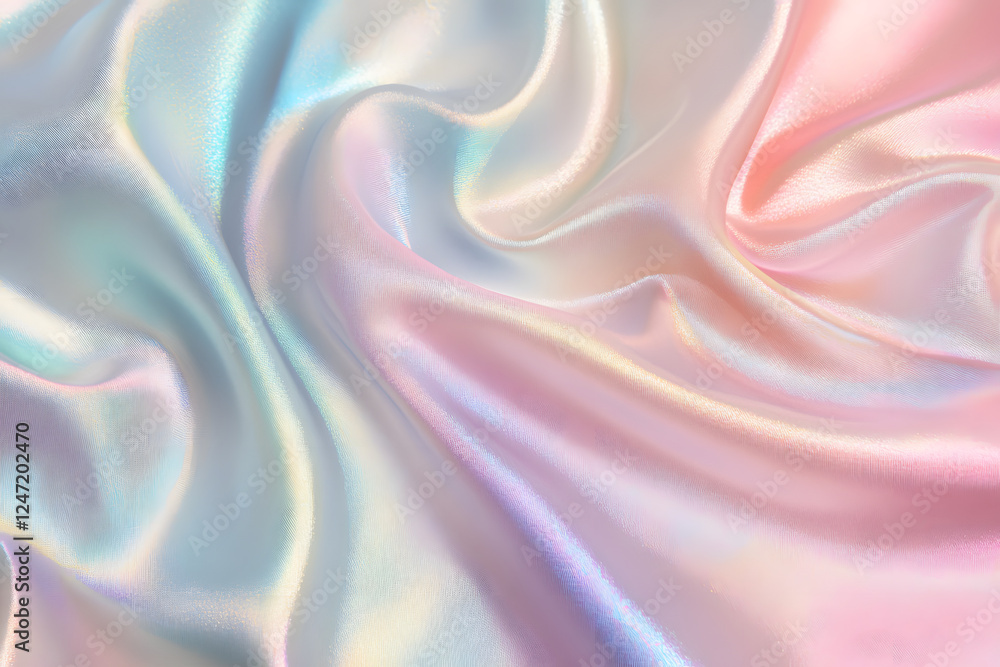 Obraz premium dreamy pastel background with soft holographic tones and gentle shimmering highlights, perfect for digital design, branding, art projects, and advertising materials
