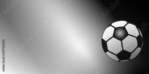 A soccer ball. 3D sketch design and illustration. 3D high quality rendering.