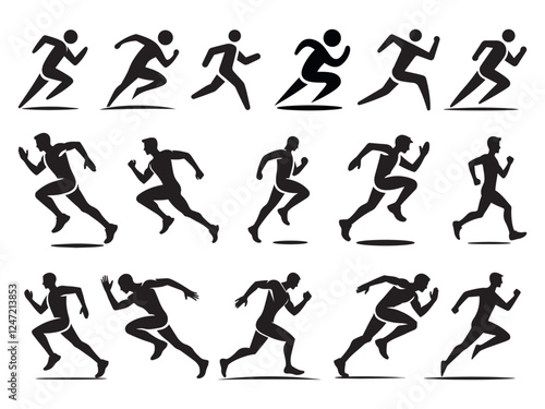 Dynamic Running Silhouettes, Running Silhouettes