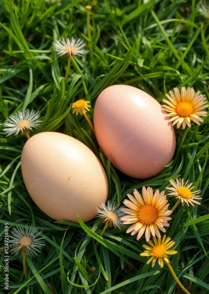 Easter holiday two bright easter eggs lie on green grass with dandelions easter border border easter spring decoration background card frame holiday Easter holiday two bright easter eggs lie on green grass with dandelions easter border border easter spring decoration background card frame holiday