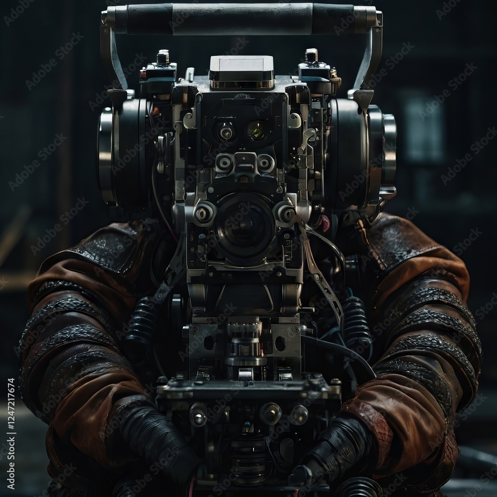 Fototapeta premium car engine close up