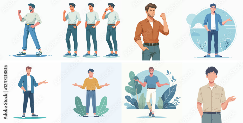 vector set of a person clenching his fist vector set of a person clenching his fist
