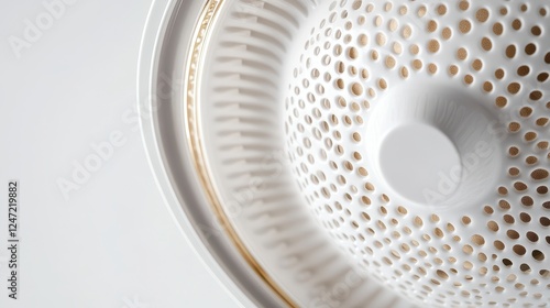 Isolated image of a hair dryer diffuser on a clean white background, ideal for hair care and appliance accessories. photo