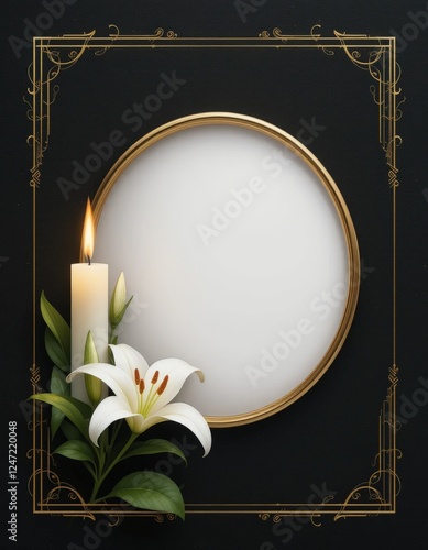 Memorial & funeral card templates paper cut