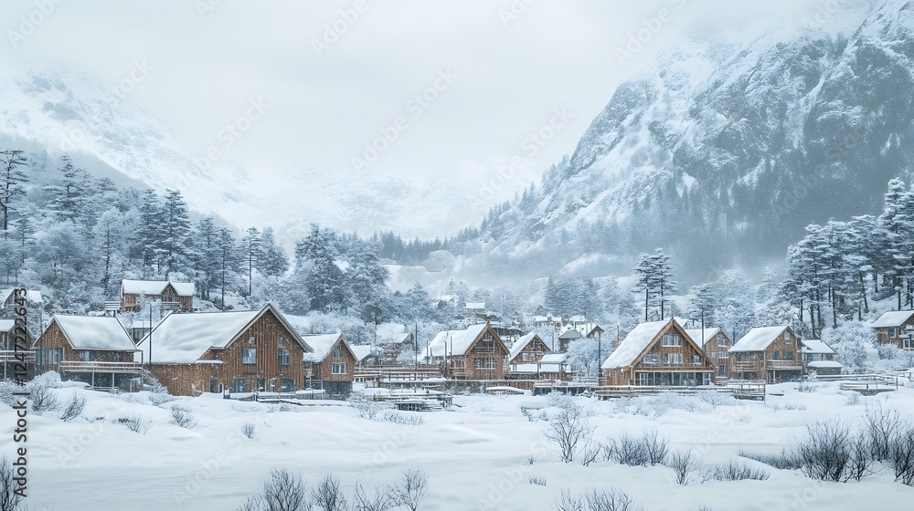 Lofoten Islands, Norway in winter with houses on the water
Lofoten Islands, Norway in winter with houses on the water