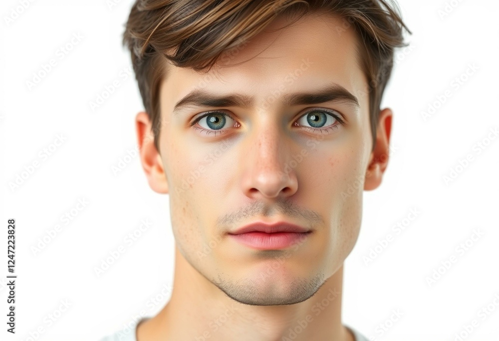 Obraz premium Half-length male portrait with neutral expression