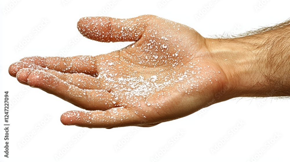 Fototapeta premium Calming Treatment for Eczema on Wrist with Gentle Application Technique