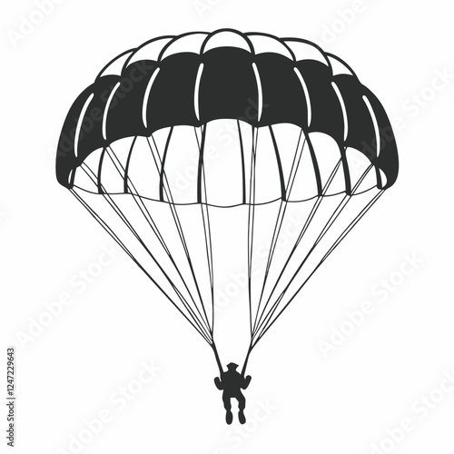 paragliding in the sky