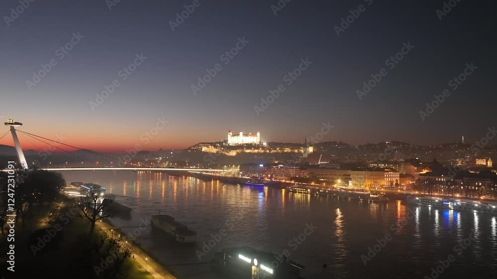 Bratislava at sunset Bratislava at sunset