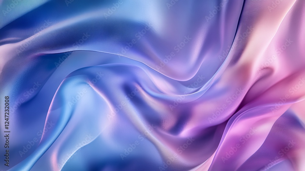 A blue and purple fabric abstract background with a wave pattern. The fabric is very soft and has a smooth texture A blue and purple fabric abstract background with a wave pattern. The fabric is very soft and has a smooth texture