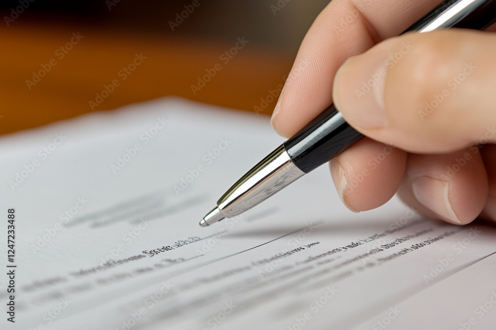 Signing a contract for financial services Signing a contract for financial services