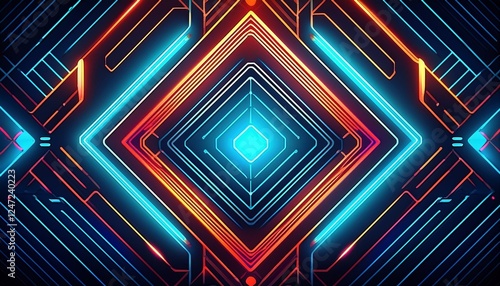 abstract background with colorful lines