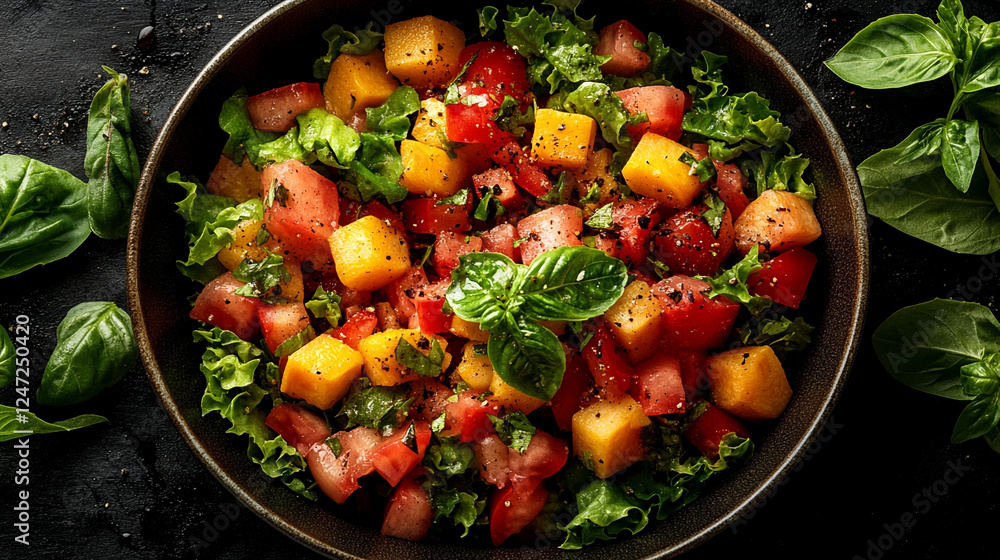 Freshly microwaved mixed vegetables with slight steam, in a modern, sleek bowl, highlighting healthy eating, freshness, and appeal with a blurred, bright, and clean backdrop Freshly microwaved mixed vegetables with slight steam, in a modern, sleek bowl, highlighting healthy eating, freshness, and appeal with a blurred, bright, and clean backdrop