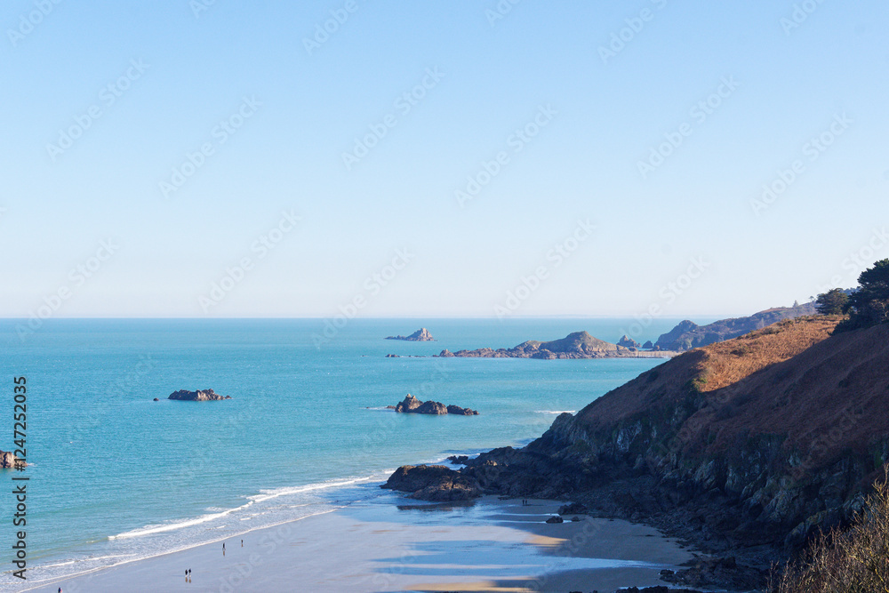 plage bonaparte à plouha dans les cotes d'armor, bretagne nord plage bonaparte à plouha dans les cotes d'armor, bretagne nord