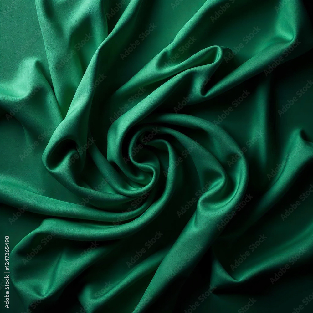 Obraz premium Green Silk Fabric background