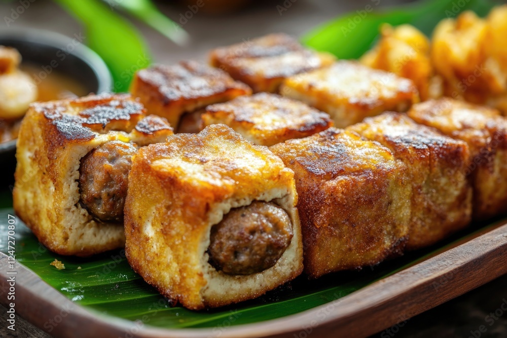 A plate of food with meat and vegetables on it. The plate is on a wooden table. The food looks delicious and appetizing A plate of food with meat and vegetables on it. The plate is on a wooden table. The food looks delicious and appetizing