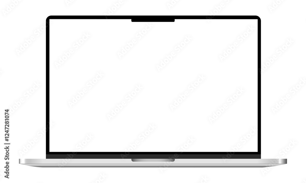 Transparent PNG laptop mockup with a blank screen – simply add your design Transparent PNG laptop mockup with a blank screen – simply add your design