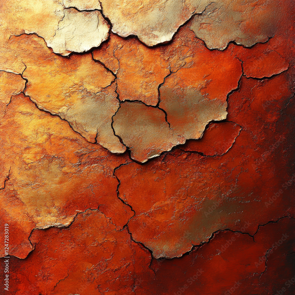 Obraz premium Ultra high-resolution warm terracotta burnt orange abstract background. 