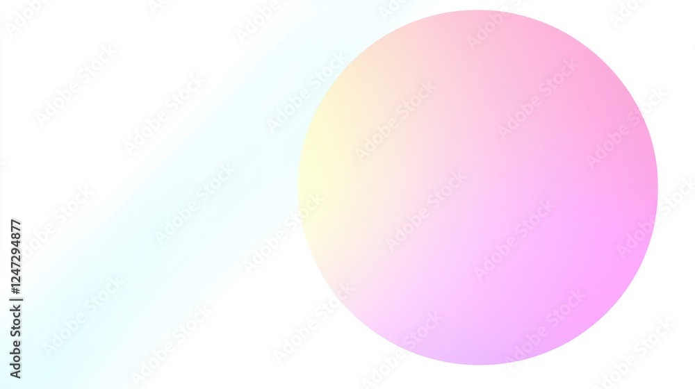 A soft, pastel-colored circle with a gradient effect on a white background. A soft, pastel-colored circle with a gradient effect on a white background.