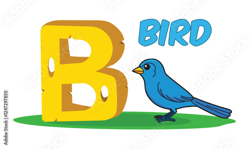 B for bird 