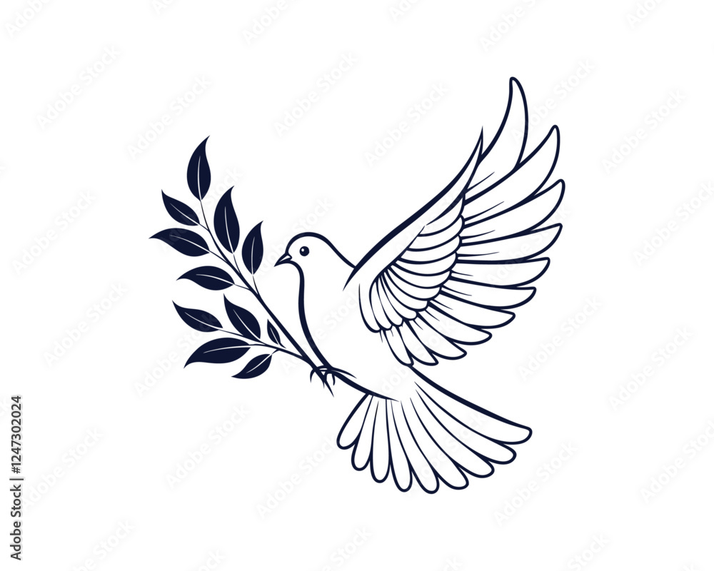 Obraz premium Dove Bird vector 