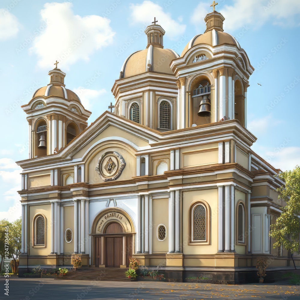 Ornate Religious Building Exterior View