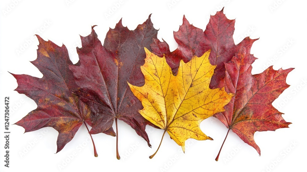 A collection of autumn leaves in various colors, showcasing seasonal change. A collection of autumn leaves in various colors, showcasing seasonal change.