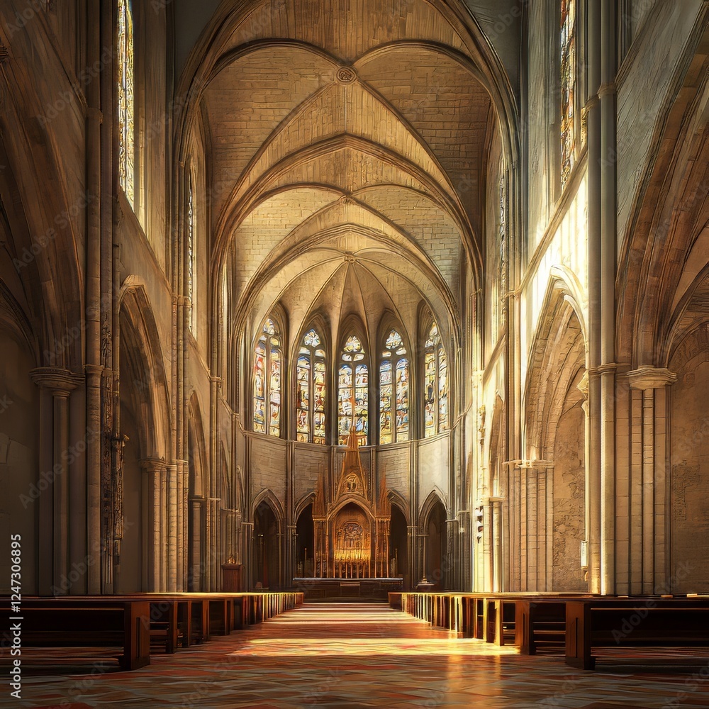 Fototapeta premium Grand Cathedral Interior
