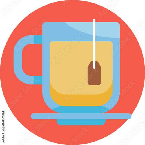 Steaming Tea Cup – A warm cup of tea with steam rising, symbolizing a freshly brewed beverage.
