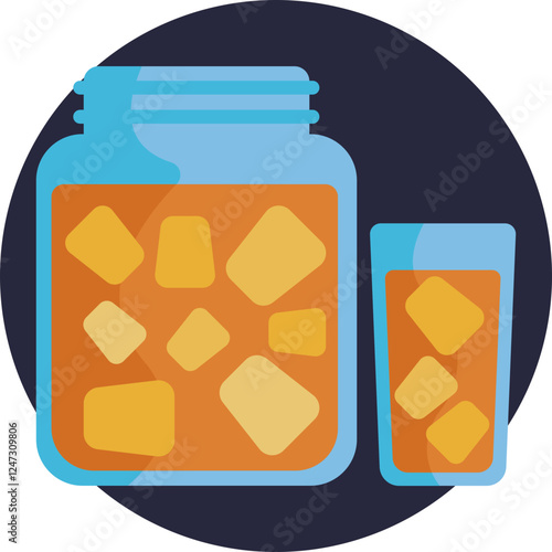 A vibrant orange drink symbolizing a healthy, vitamin-rich beverage.