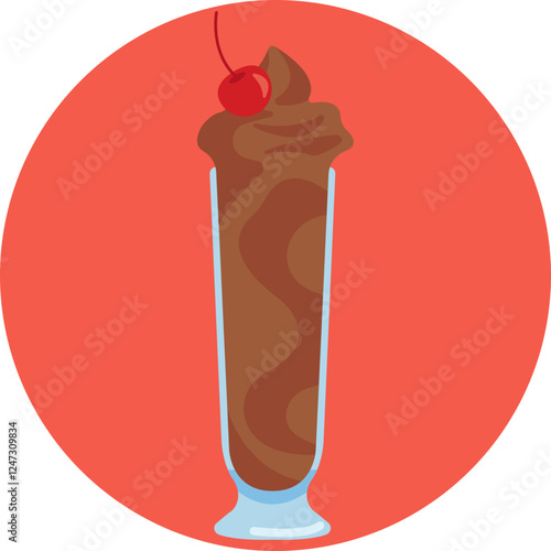 A refreshing iced coffee beverage, typically served with a frothy layer.