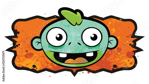 Grunge Background with Cartoon Sketch Texture Illustrator Artwork