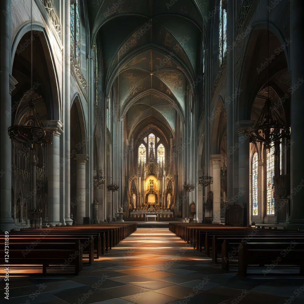 Obraz premium Cathedral Interior