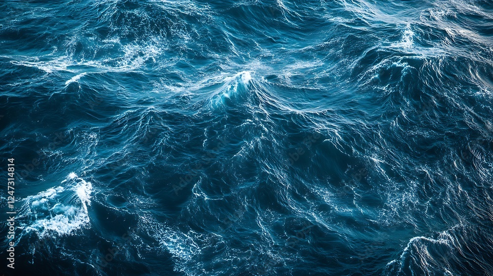 Fototapeta premium Ocean waves texture, stormy sea