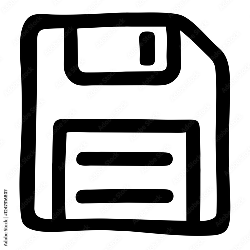 Save icon, simple design, black and white, vector graphic Save icon, simple design, black and white, vector graphic