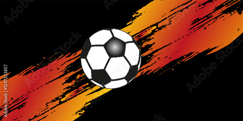 A soccer ball. 3D sketch design and illustration. 3D high quality rendering.