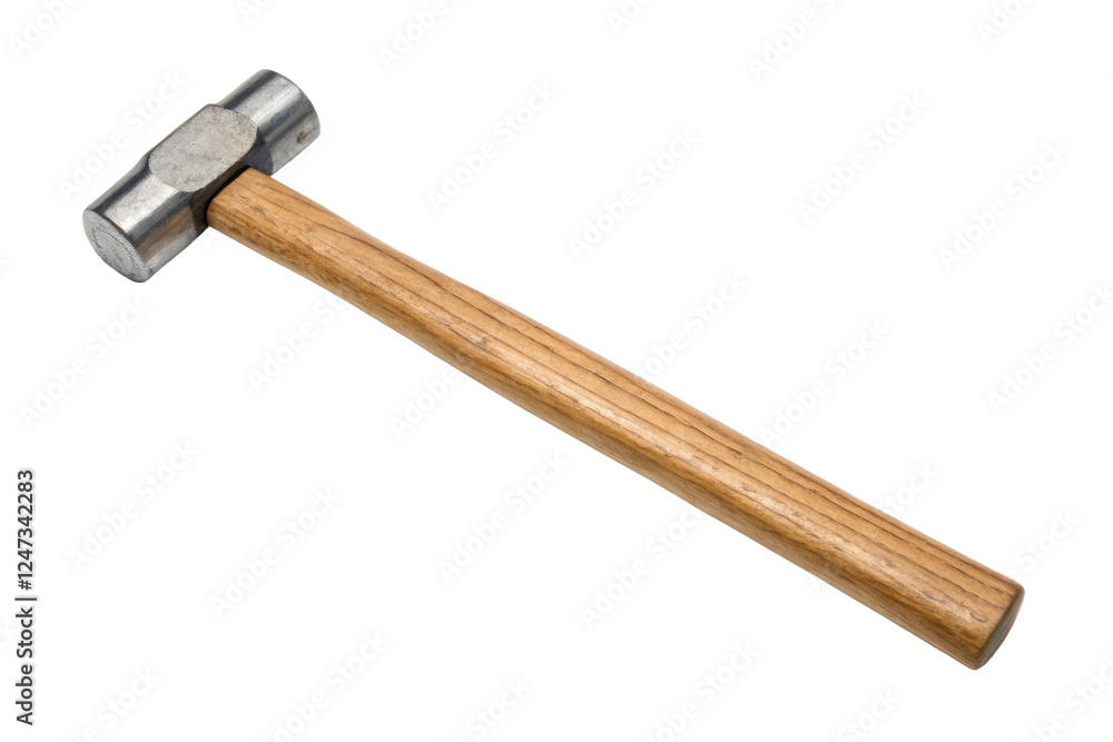 Hammer with wooden handle for construction use, cut out Hammer with wooden handle for construction use, cut out