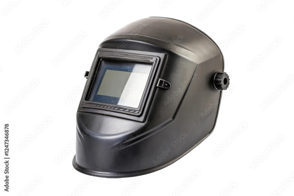 Safety welding helmet for protective work tasks, cut out Safety welding helmet for protective work tasks, cut out