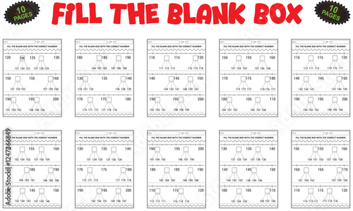 Missing number worksheet for children